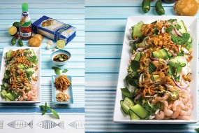 Vietnam usulü Karides ve Noodle Salatası