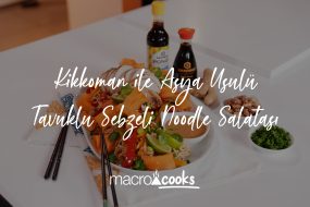 Kikkoman ile Asya Usulü Tavuklu Sebzeli Noodle Salatası